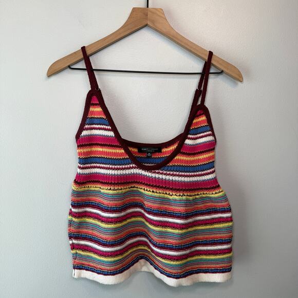 Romeo & Juliet Couture Women's Sleeveless Striped Knit Top Size Medium - Picture 1 of 5